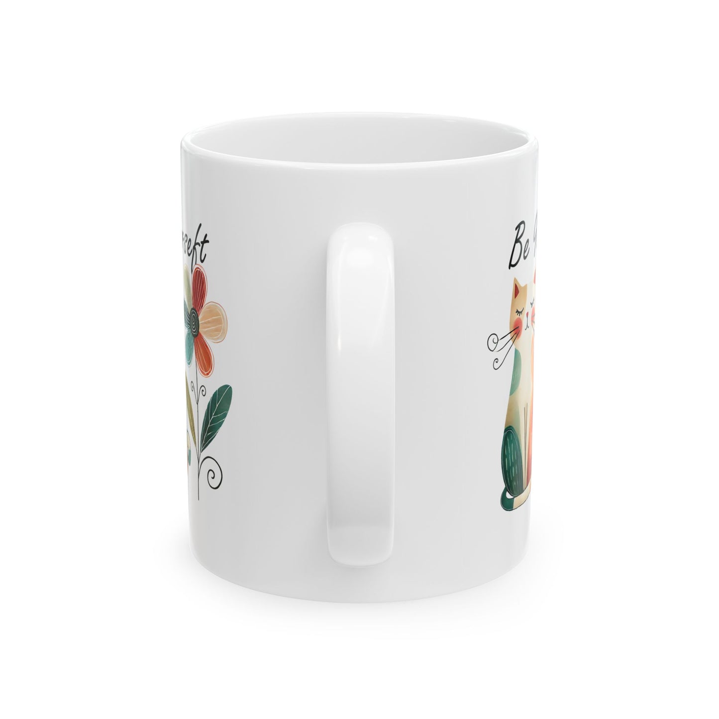 #21 Be yourself - Funny Cat Lover Mug for Everyday Use | 11oz & 15oz Coffee Cup
