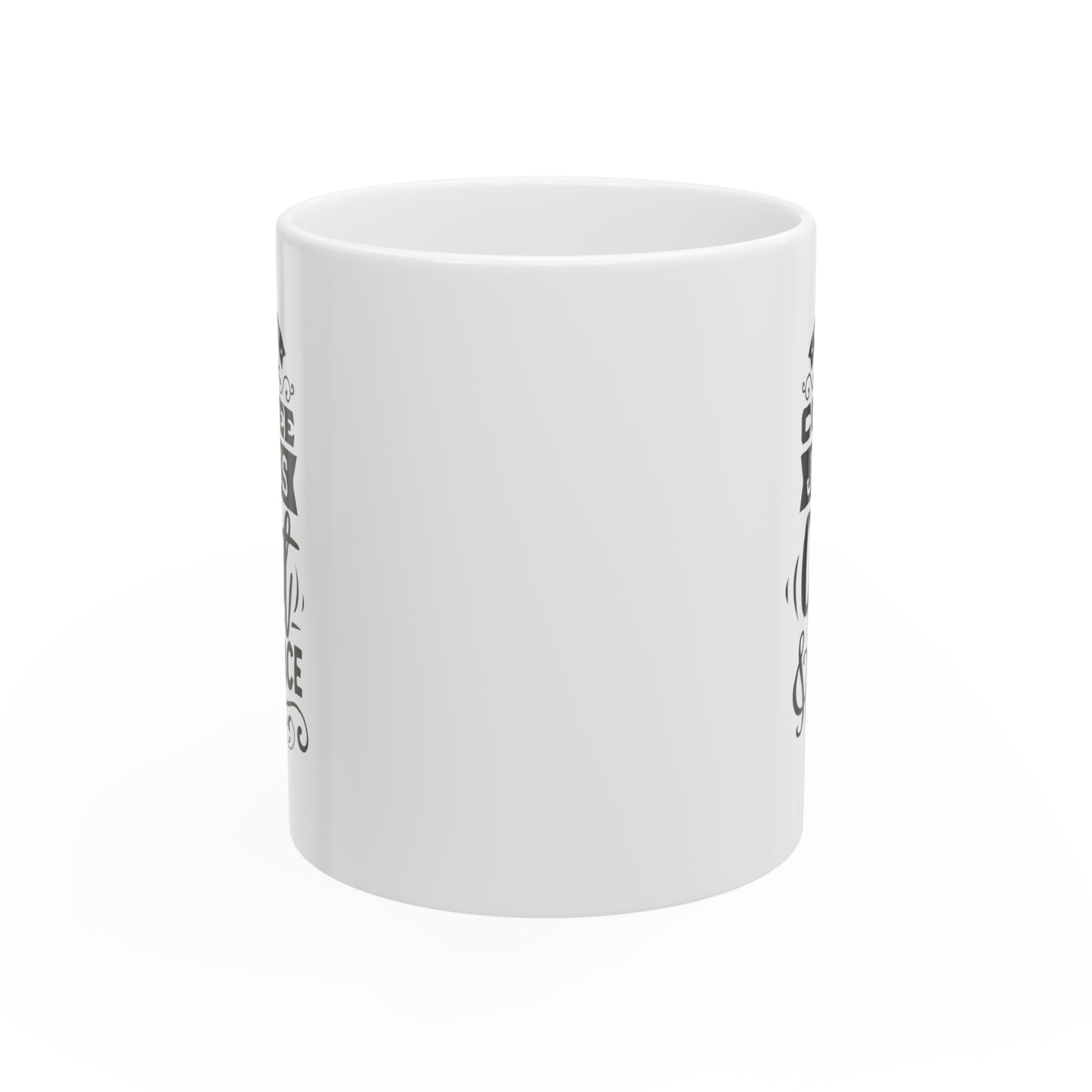 I run on coffee Jesus grit and grace, 11oz