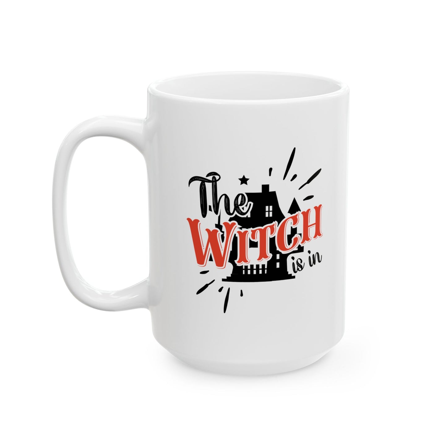 #145 The witch is in – Spooky & Funny Halloween Mug | 11oz & 15oz Coffee Cup