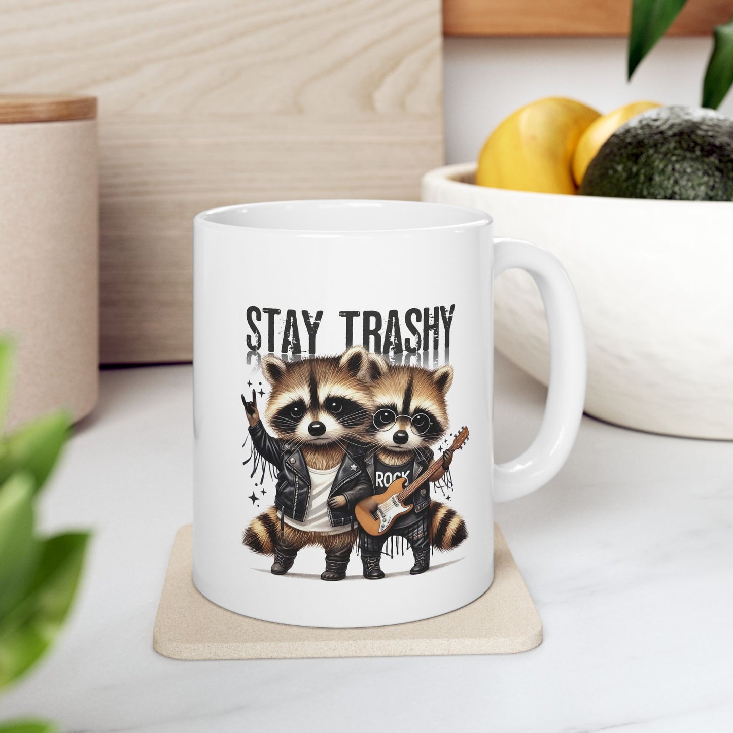 #103 Stay trashy - Funny Sarcastic Mug for Everyday Use | 11oz & 15oz Coffee Cup