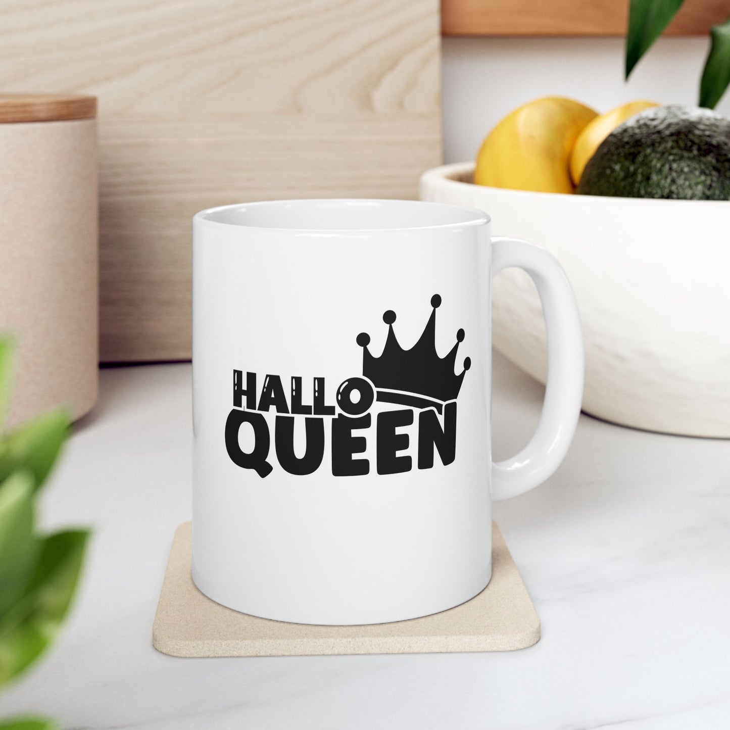 #123 HalloQueen – Spooky & Funny Halloween Mug | 11oz & 15oz Coffee Cup