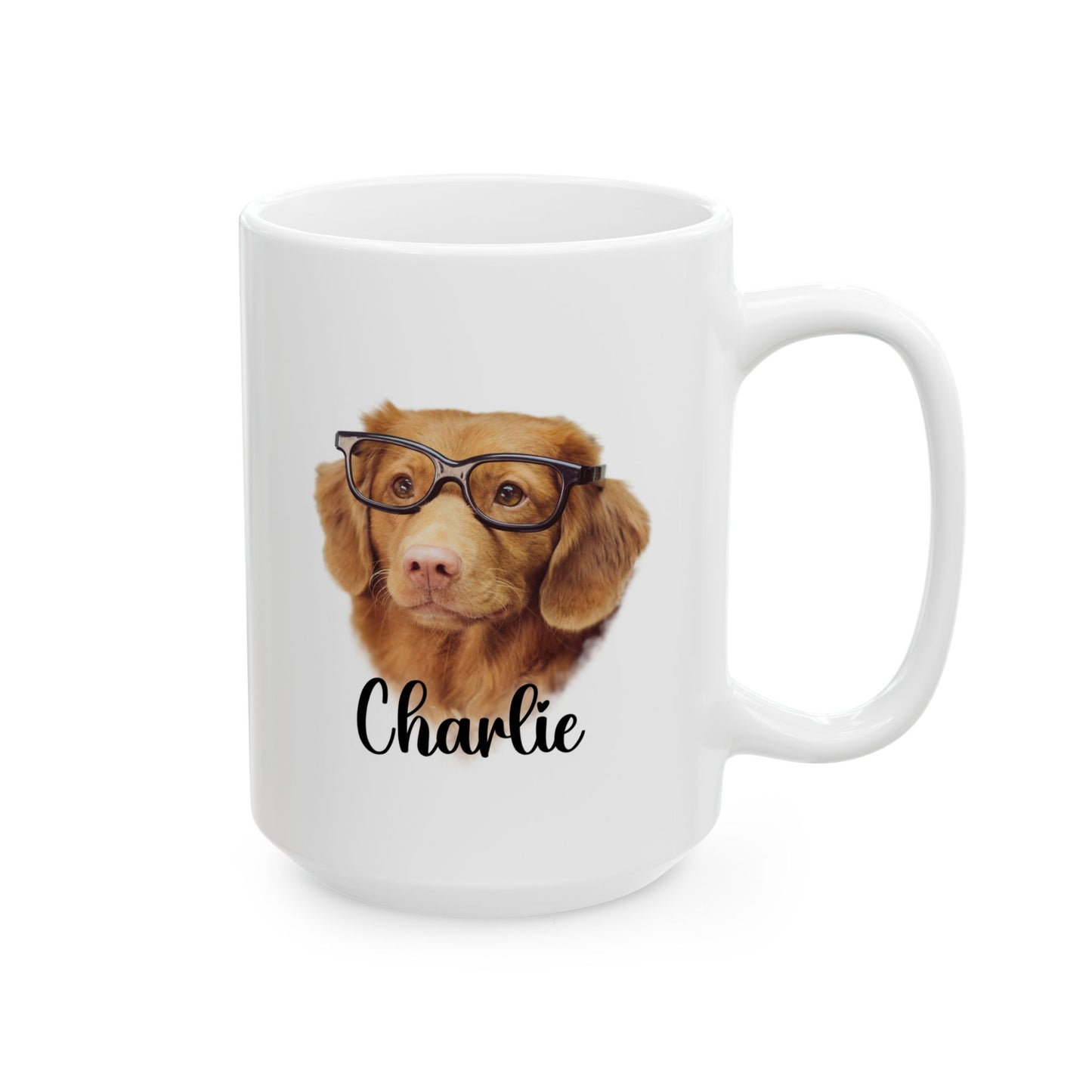#1004 Personalized dog mug with name and picture – Funny & Custom Coffee Cup/Mug with Name or Quote | 11oz & 15oz