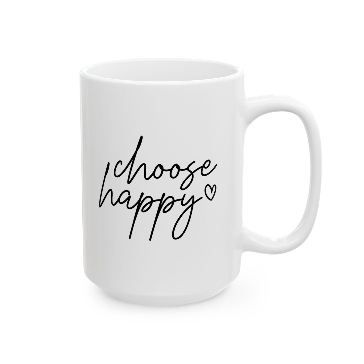 #253 Choose happy - Motivation & Positivity Mug, Cute & Uplifting Gift | 11oz & 15oz Coffee Cup