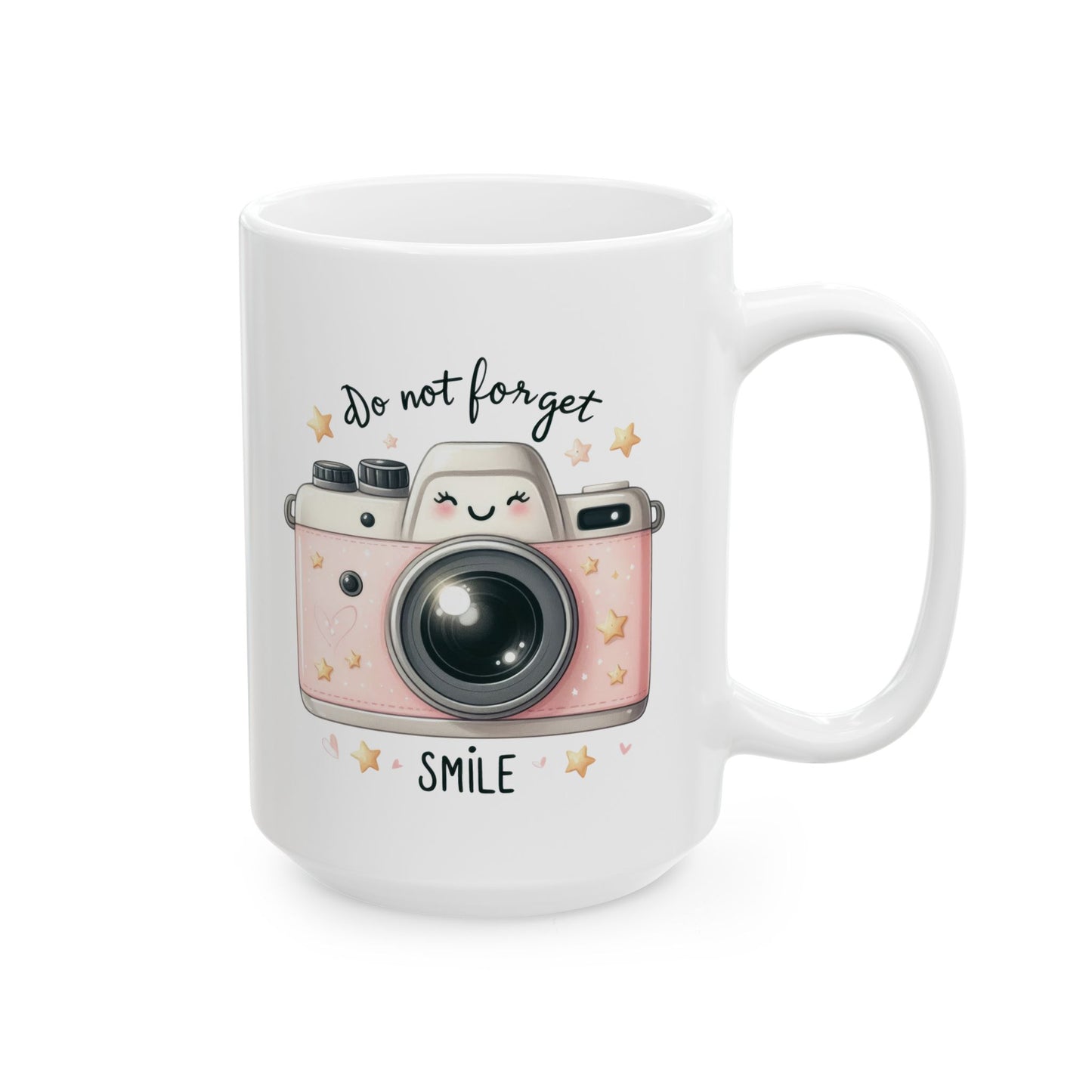 #229 Do Not Forget Smile - Kawaii Motivation & Positivity Mug, Cute & Uplifting Gift | 11oz & 15oz Coffee Cup
