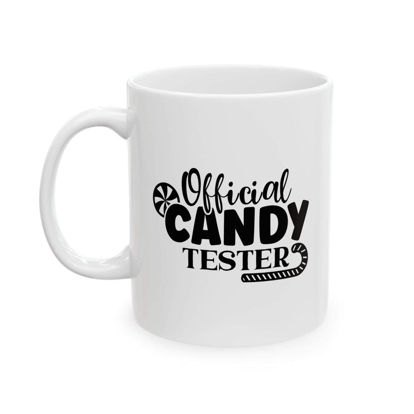 #142 Official candy tester – Spooky & Funny Halloween Mug | 11oz & 15oz Coffee Cup