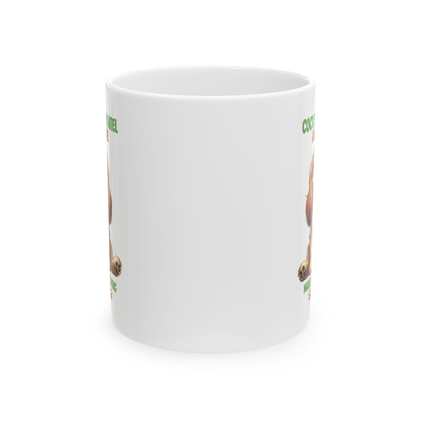 #46 Cocker spaniel and wine make everything fine - Funny Dog Lover Mug for Everyday Use | 11oz & 15oz Coffee Cup