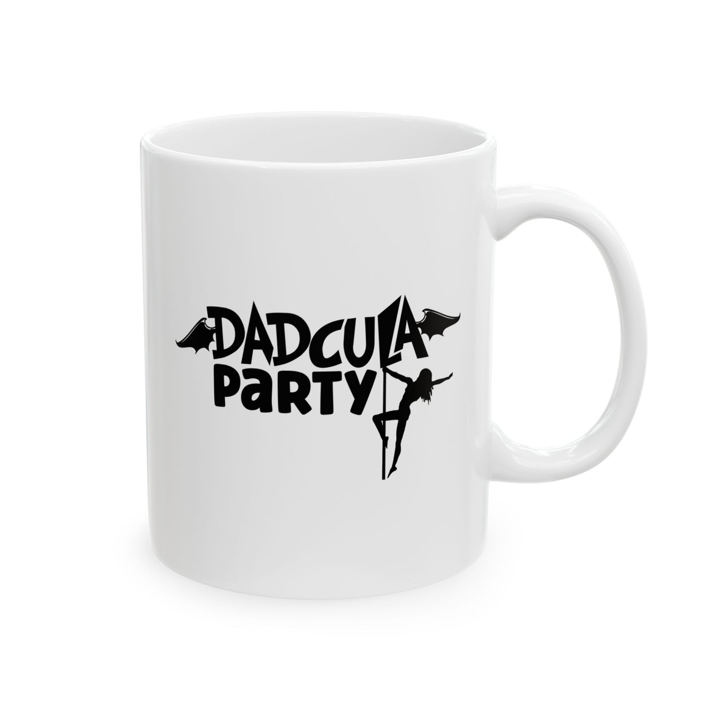 #114 Dadcula party– Spooky & Funny Halloween Mug | 11oz & 15oz Coffee Cup
