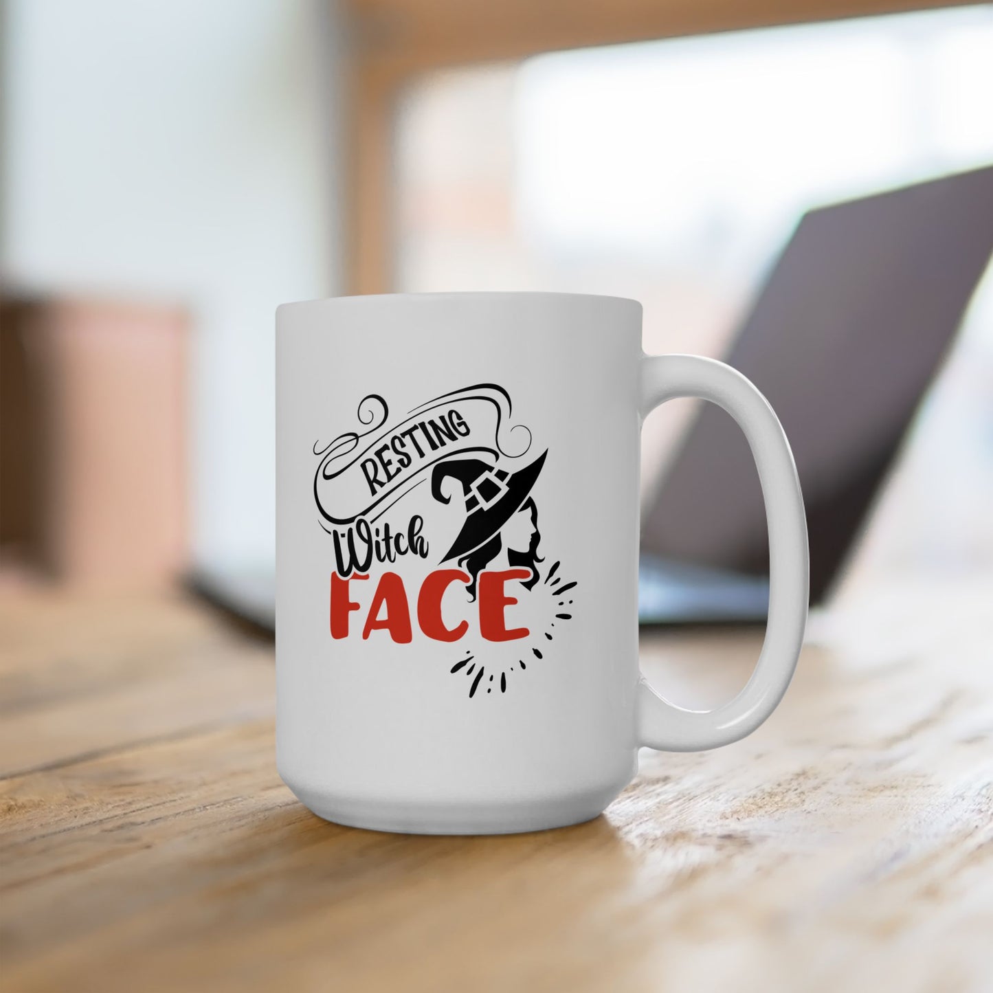 #143 Resting witch face – Spooky & Funny Halloween Mug | 11oz & 15oz Coffee Cup
