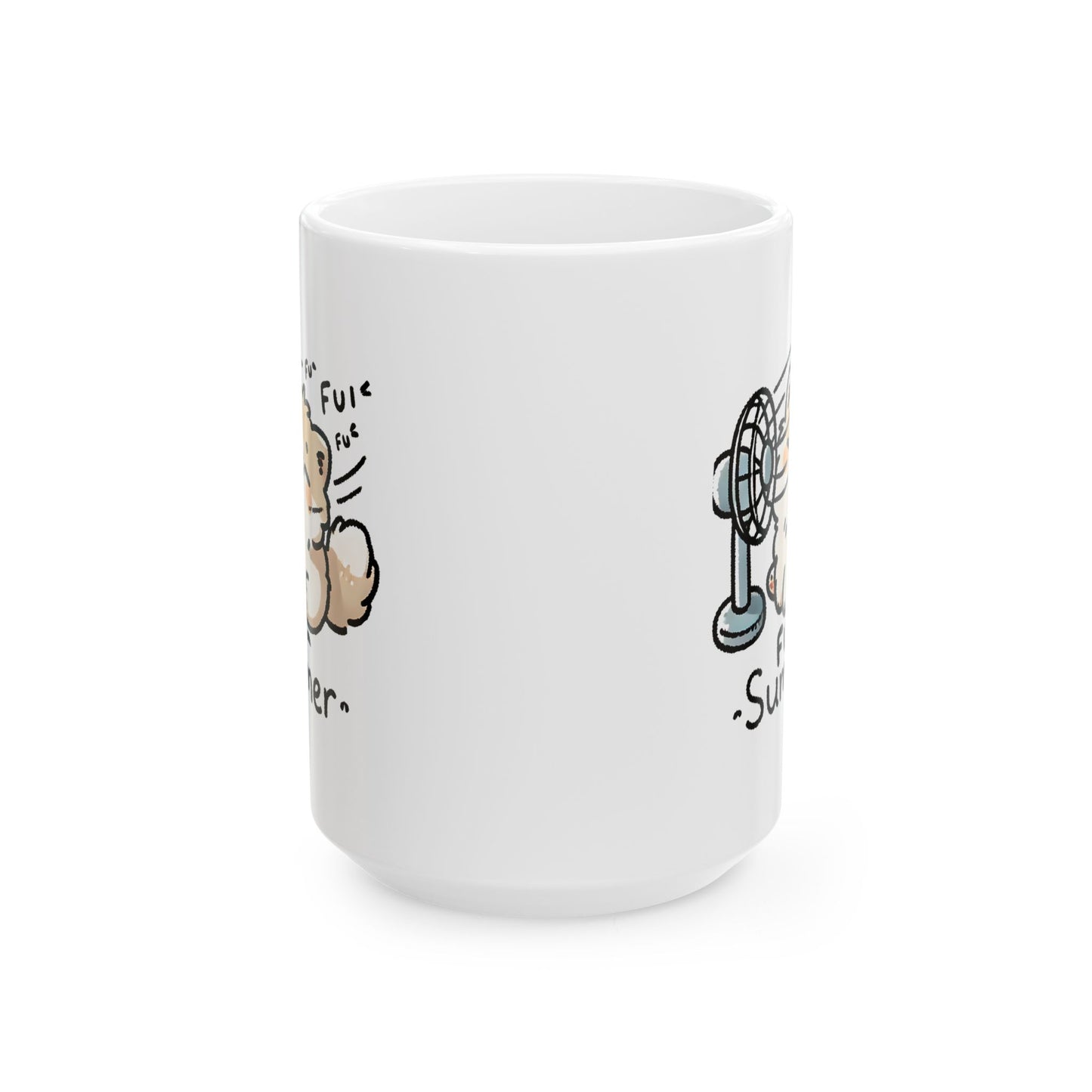 #33 Fu fu fu summer - Funny Cat Lover Mug for Everyday Use | 11oz & 15oz Coffee Cup