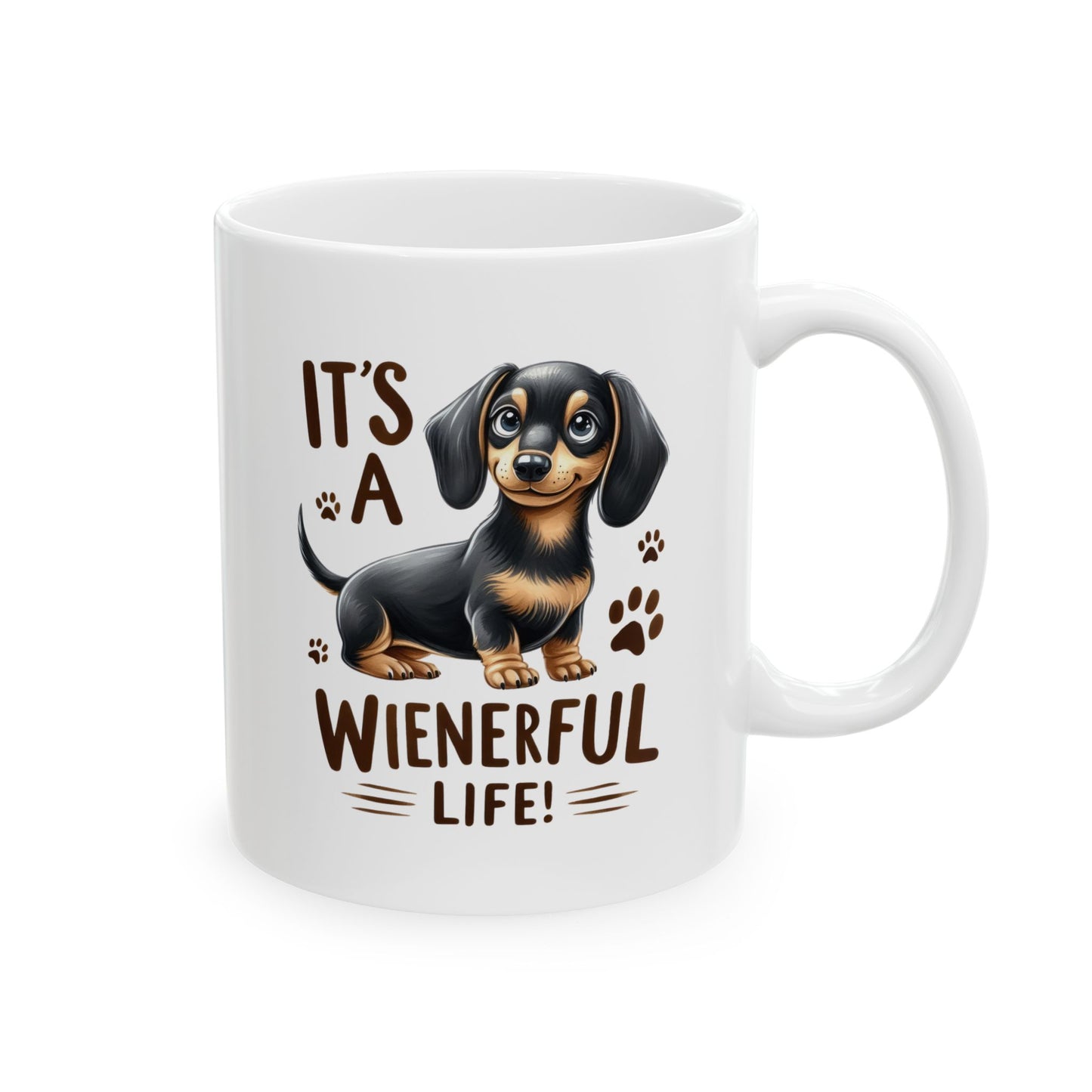#48 It's a wienerful life! - Funny Dog Lover Mug for Everyday Use | 11oz & 15oz Coffee Cup