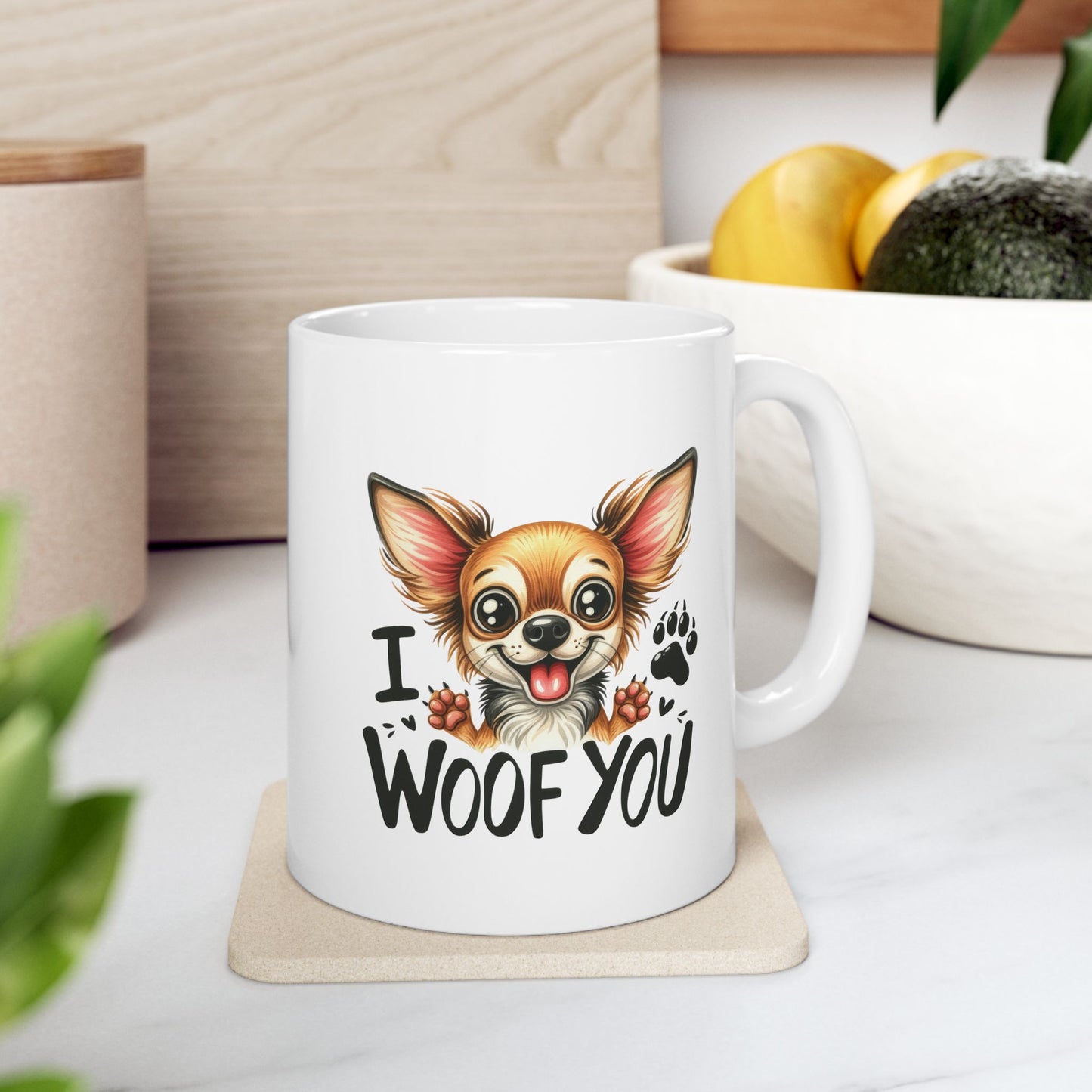 #36 I woof you - Funny Dog Lover Mug for Everyday Use | 11oz & 15oz Coffee Cup