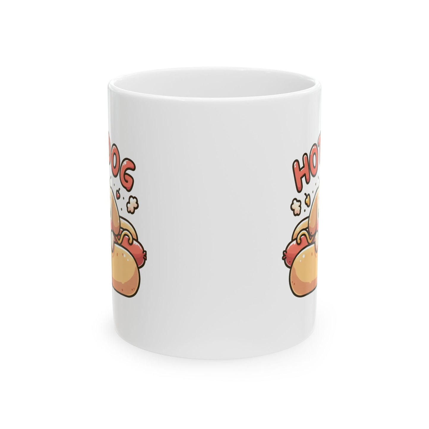 #73 Hot dog - Funny Animals Quotes Mug for Everyday Use | 11oz & 15oz Coffee Cup