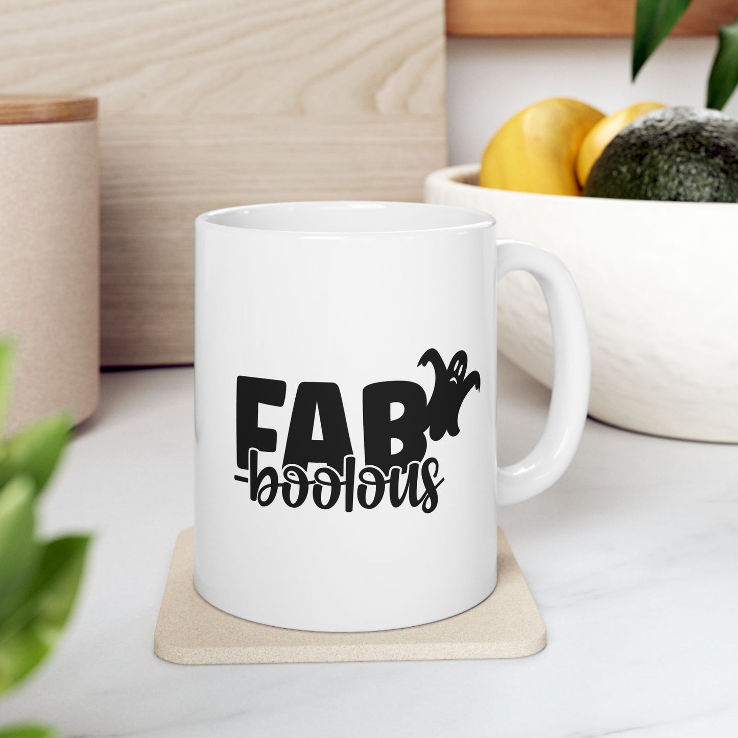 #121 FAB-boolous – Spooky & Funny Halloween Mug | 11oz & 15oz Coffee Cup