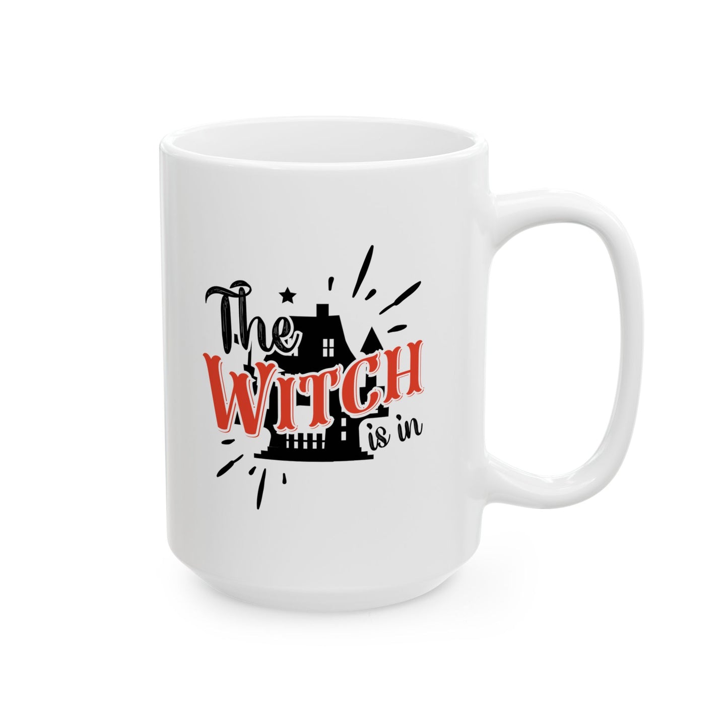 #145 The witch is in – Spooky & Funny Halloween Mug | 11oz & 15oz Coffee Cup