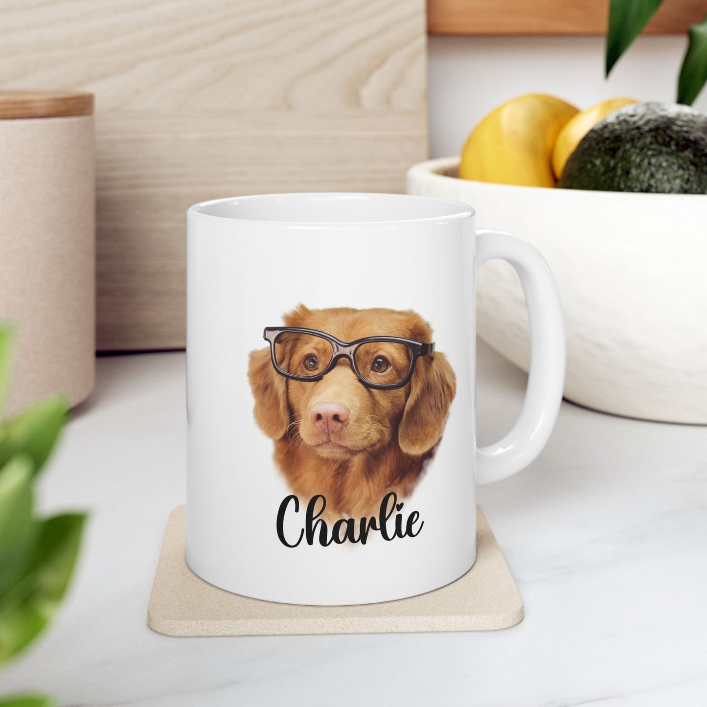 #1004 Personalized dog mug with name and picture – Funny & Custom Coffee Cup/Mug with Name or Quote | 11oz & 15oz