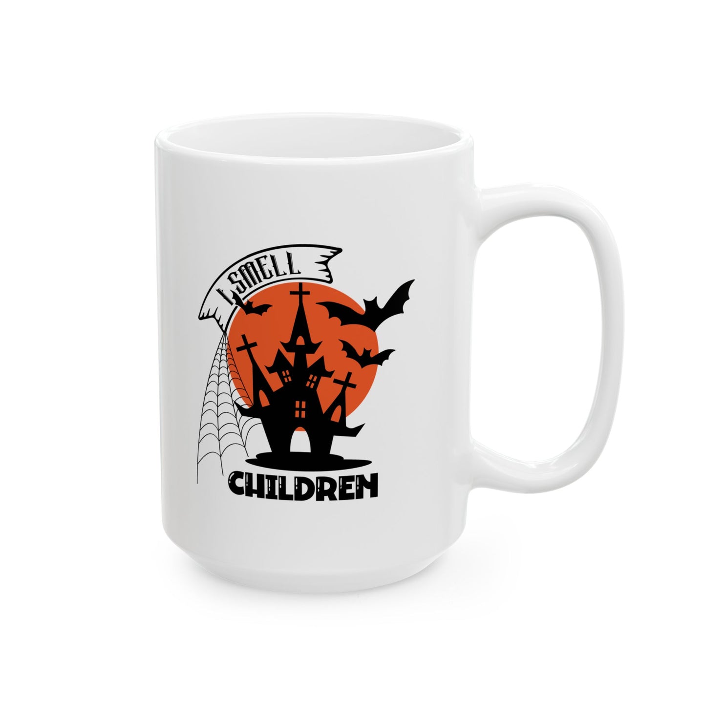 #132 I Smell Children – Spooky & Funny Halloween Mug | 11oz & 15oz Coffee Cup
