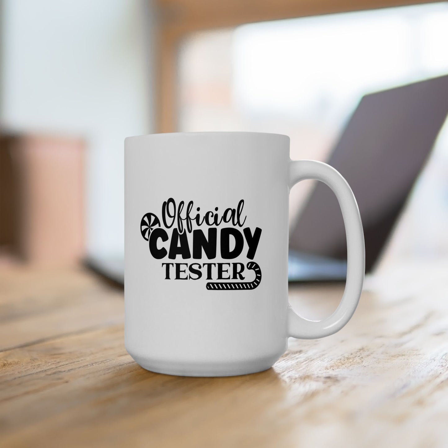 #142 Official candy tester – Spooky & Funny Halloween Mug | 11oz & 15oz Coffee Cup