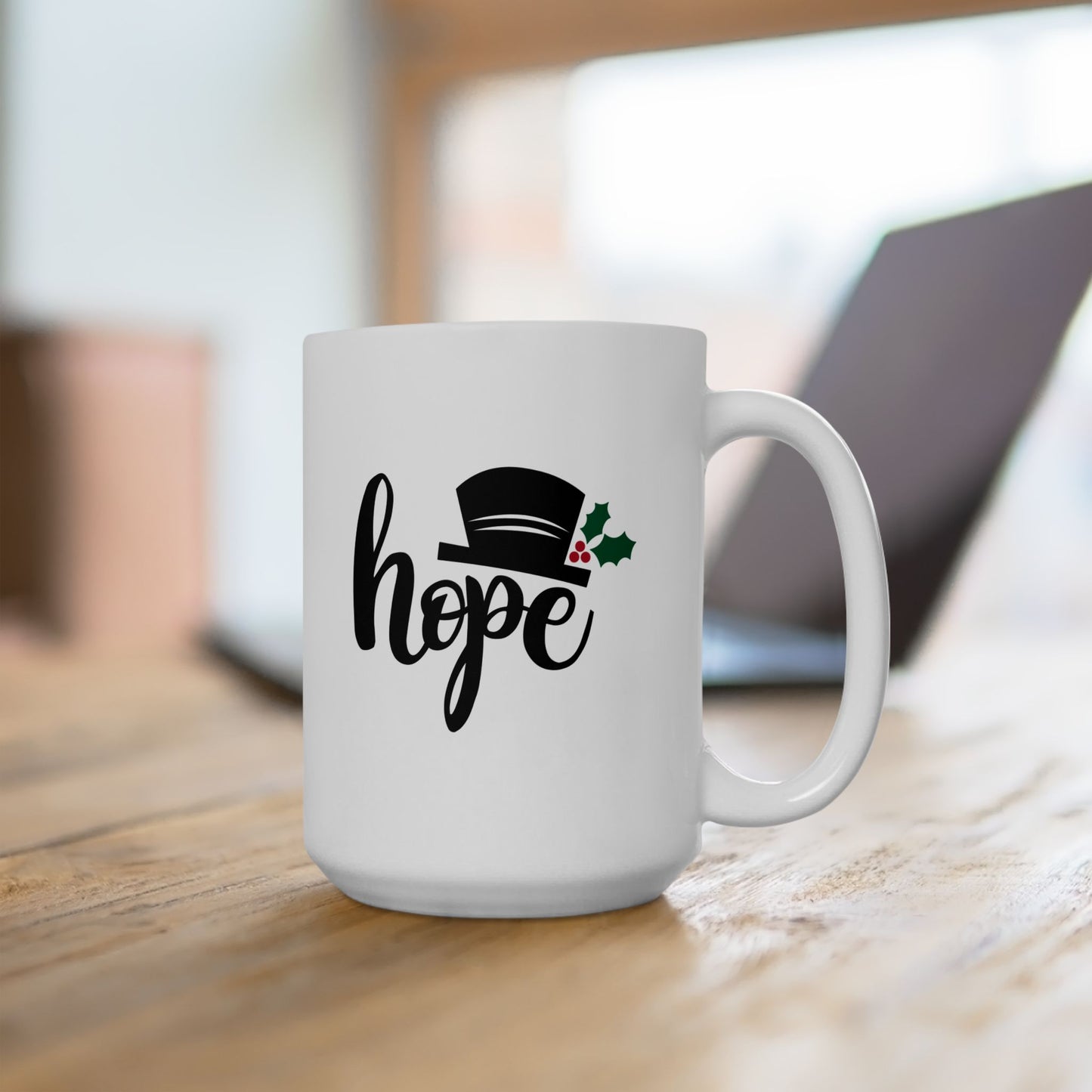 #181 Hope - Funny Holiday & Festive Christmas Mug, Perfect Gift | 11oz & 15oz Coffee Cup