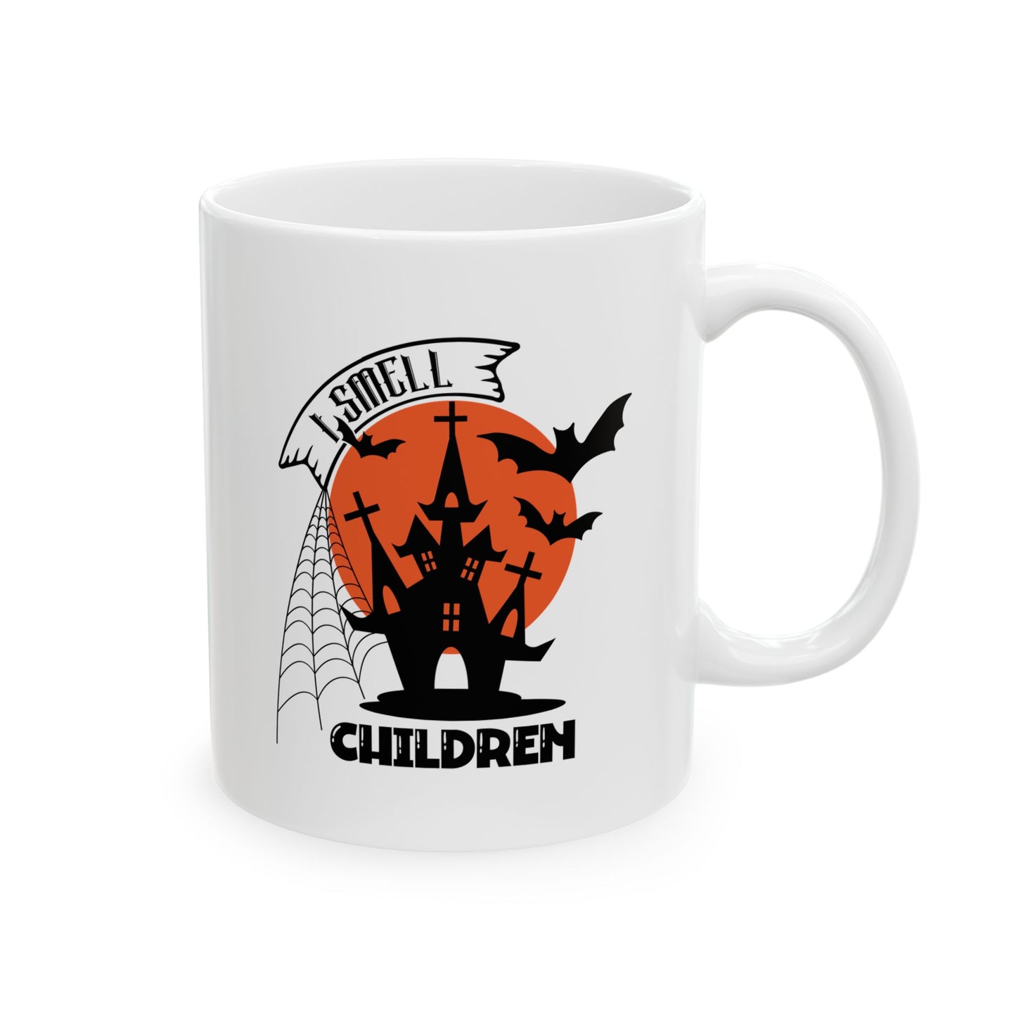 #132 I Smell Children – Spooky & Funny Halloween Mug | 11oz & 15oz Coffee Cup