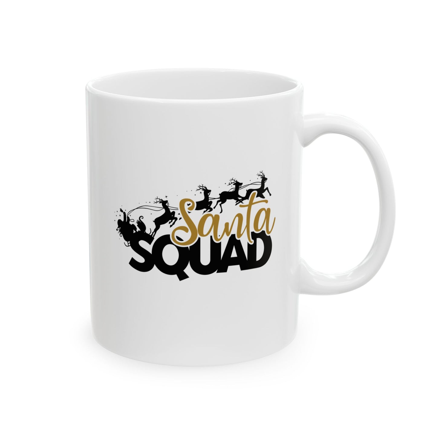#202 Santa Squad - Funny Holiday & Festive Christmas Mug, Perfect Gift | 11oz & 15oz Coffee Cup