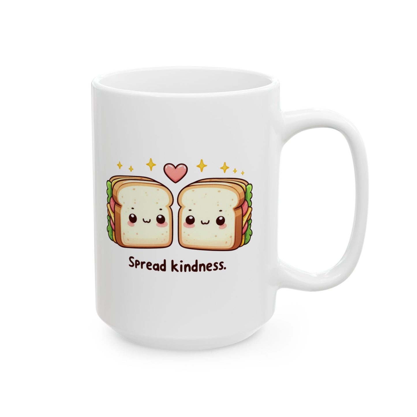 #222 Spread kindness - Kawaii Motivation & Positivity Mug, Cute & Uplifting Gift | 11oz & 15oz Coffee Cup