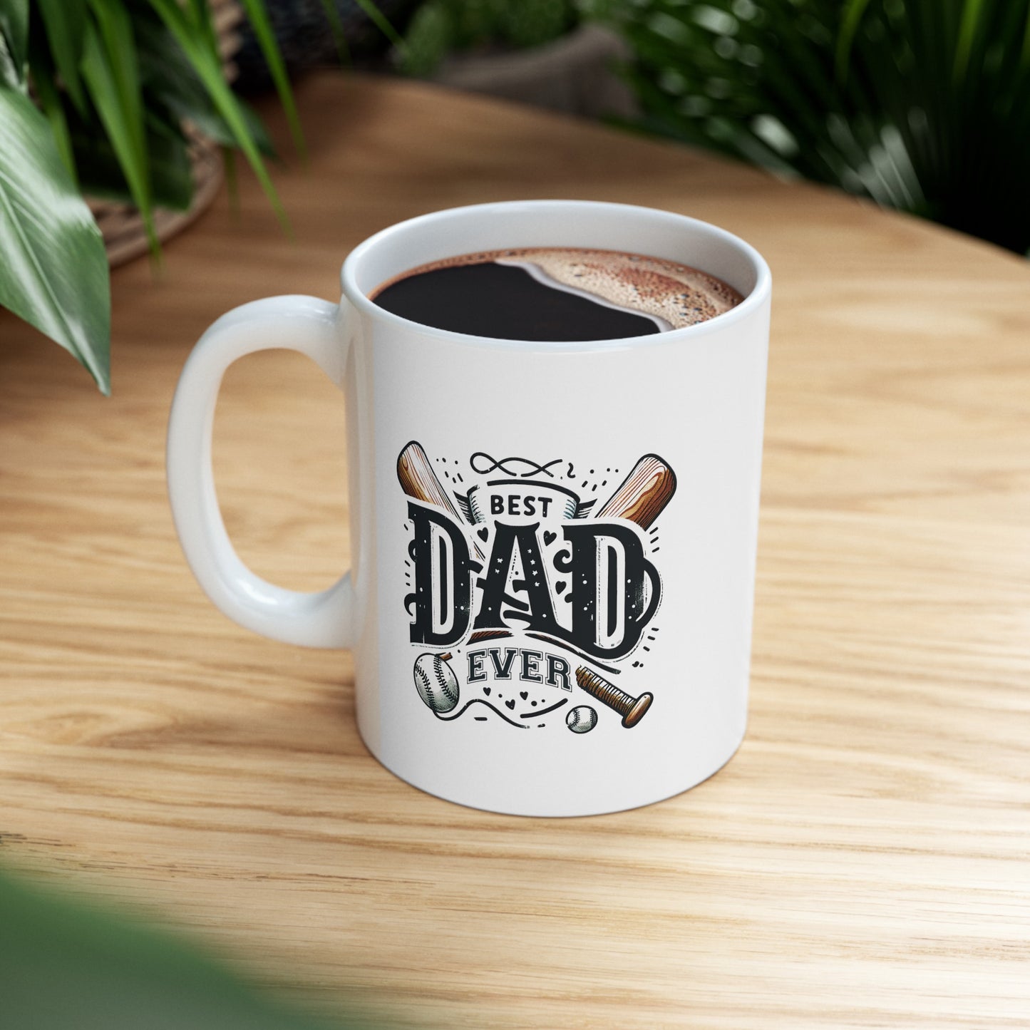 Best dad ever baseball, 11oz