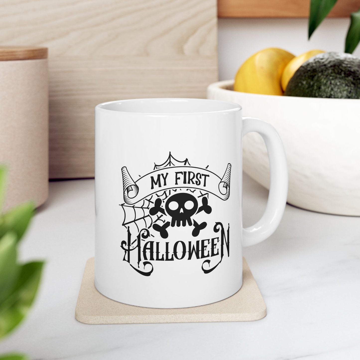 #140 My first Halloween – Spooky & Funny Halloween Mug | 11oz & 15oz Coffee Cup