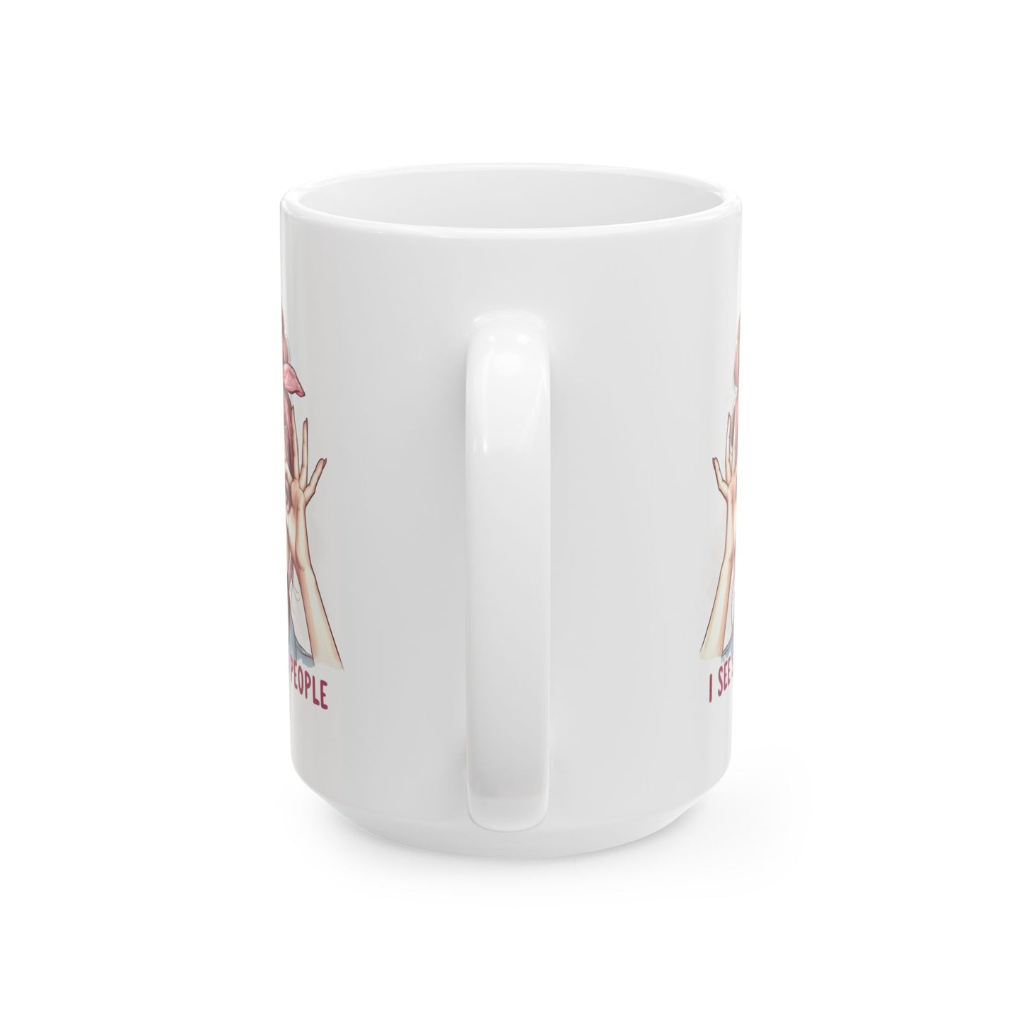#59 I see stupid people - Funny Retro Girl Mug for Everyday Use | 11oz & 15oz Coffee Cup