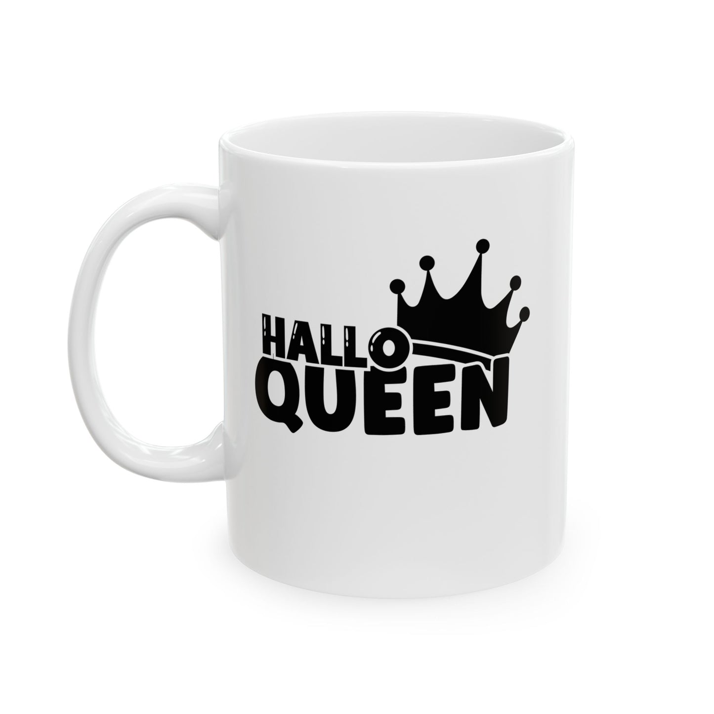 #123 HalloQueen – Spooky & Funny Halloween Mug | 11oz & 15oz Coffee Cup