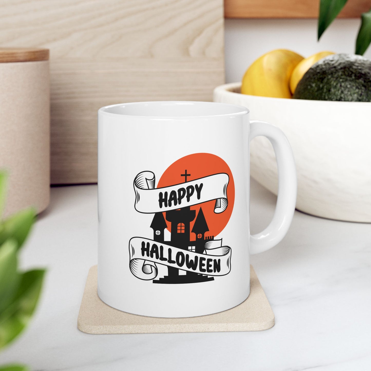 #127 Happy Halloween – Spooky & Funny Halloween Mug | 11oz & 15oz Coffee Cup