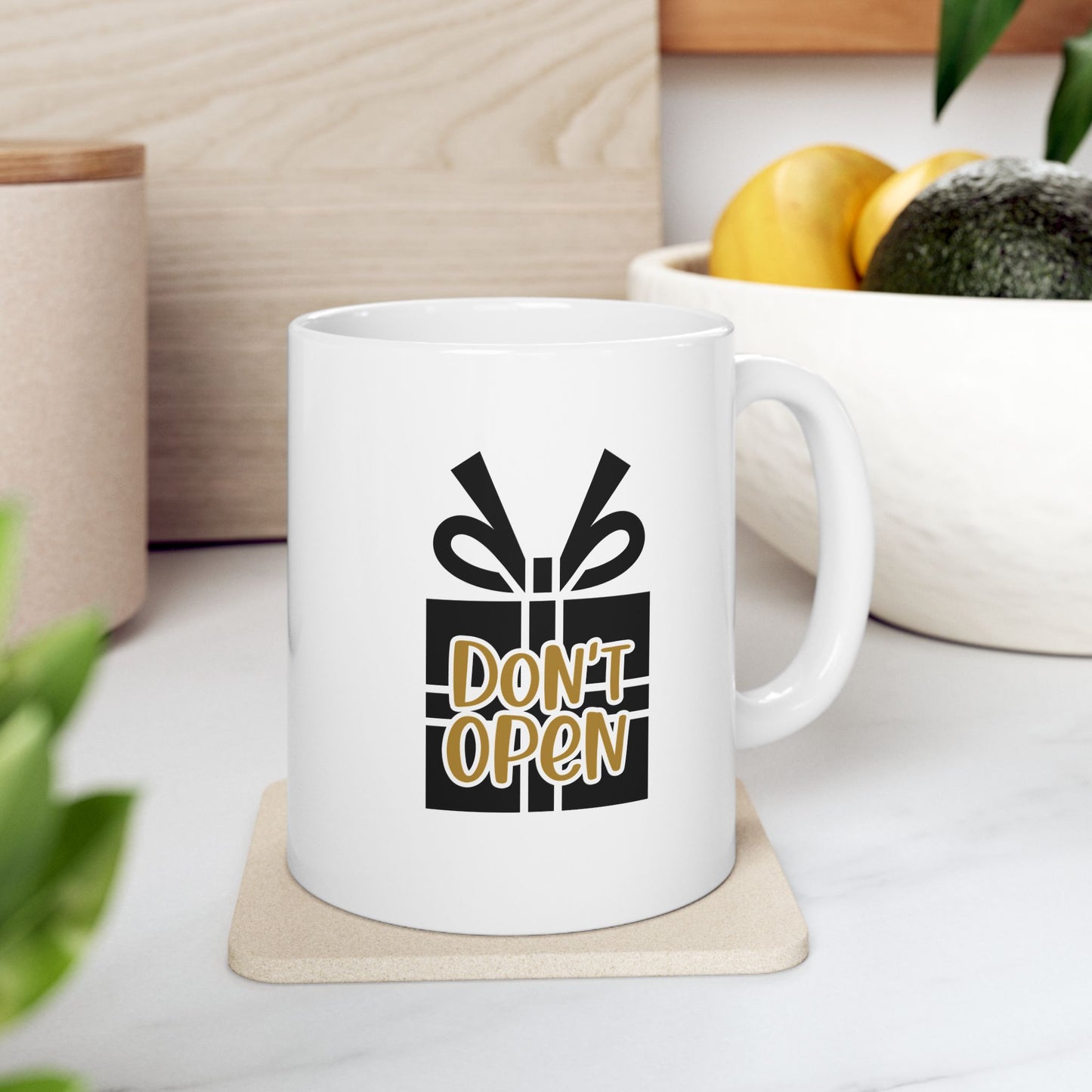#171 Don't open - Funny Holiday & Festive Christmas Mug, Perfect Gift | 11oz & 15oz Coffee Cup