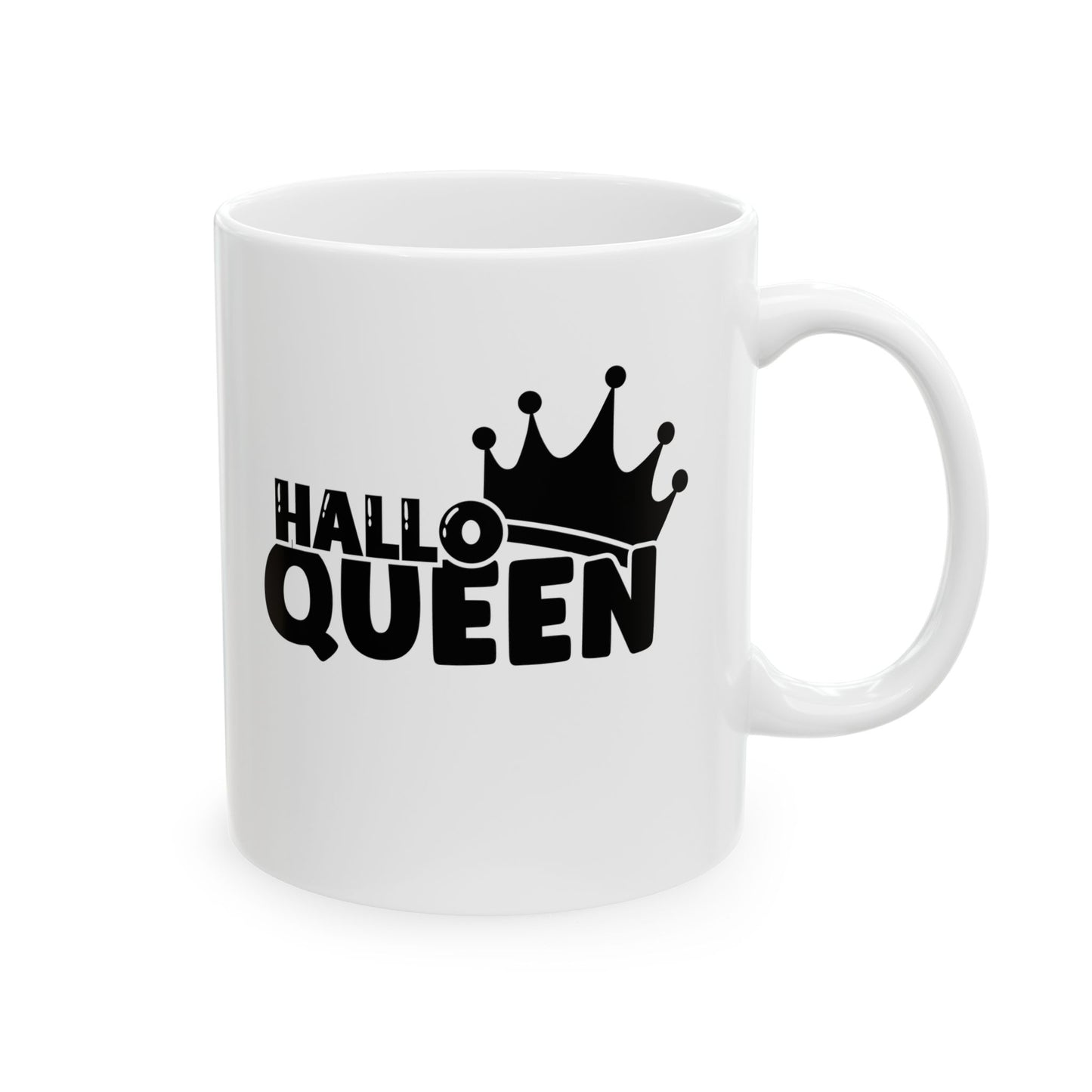#123 HalloQueen – Spooky & Funny Halloween Mug | 11oz & 15oz Coffee Cup