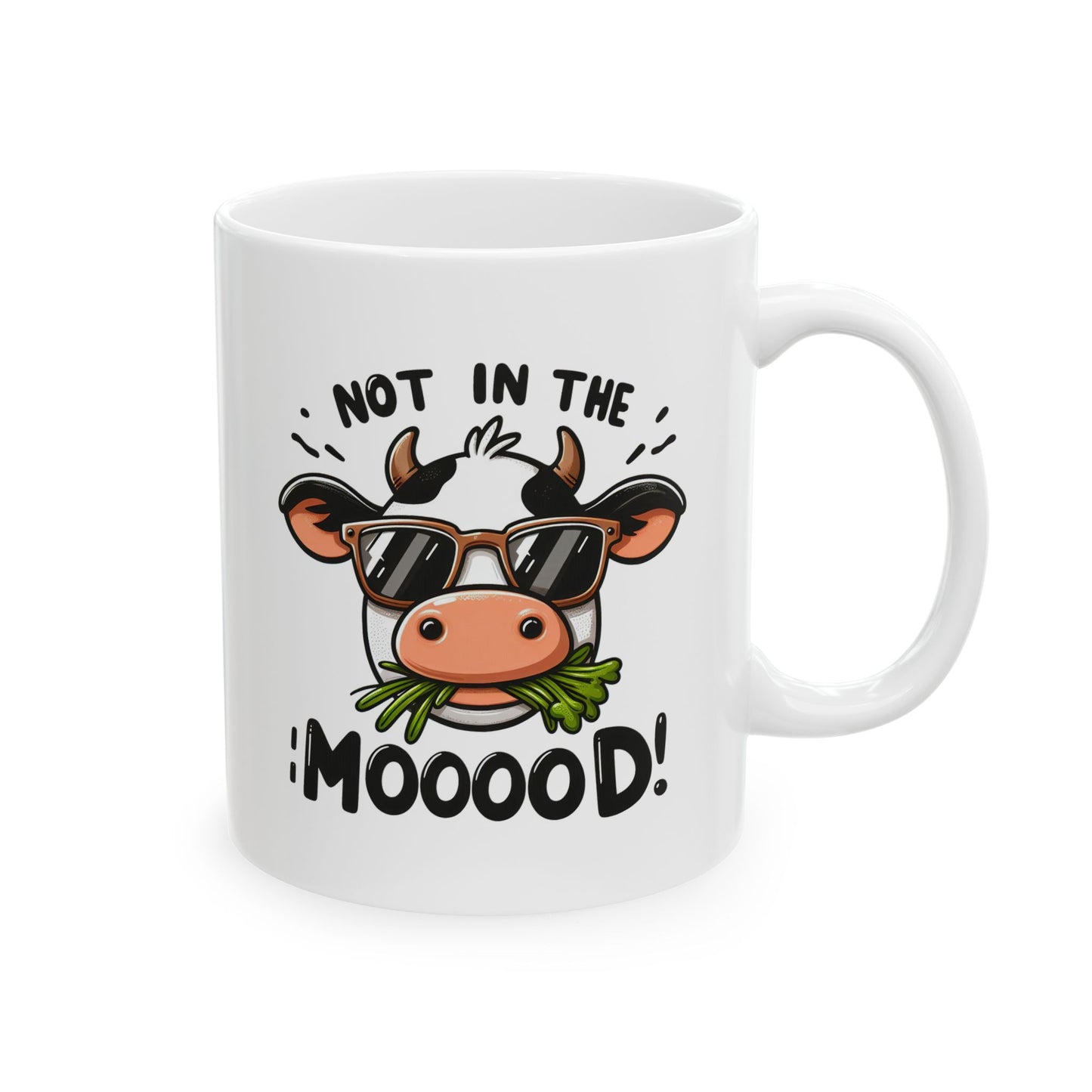 #83 Not in the mood! - Funny Animals Quotes Mug for Everyday Use | 11oz & 15oz Coffee Cup