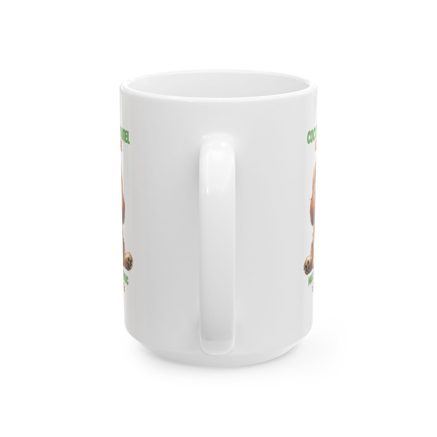 #46 Cocker spaniel and wine make everything fine - Funny Dog Lover Mug for Everyday Use | 11oz & 15oz Coffee Cup