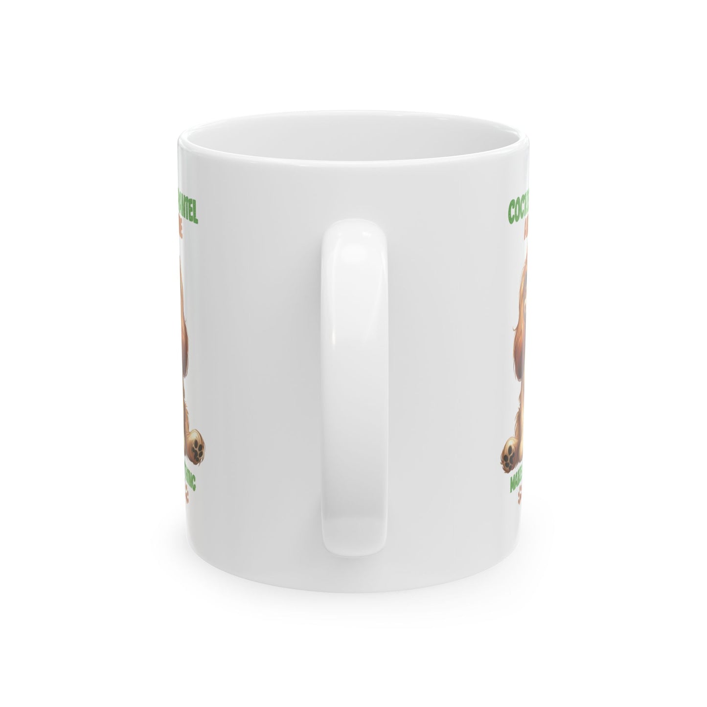 #46 Cocker spaniel and wine make everything fine - Funny Dog Lover Mug for Everyday Use | 11oz & 15oz Coffee Cup