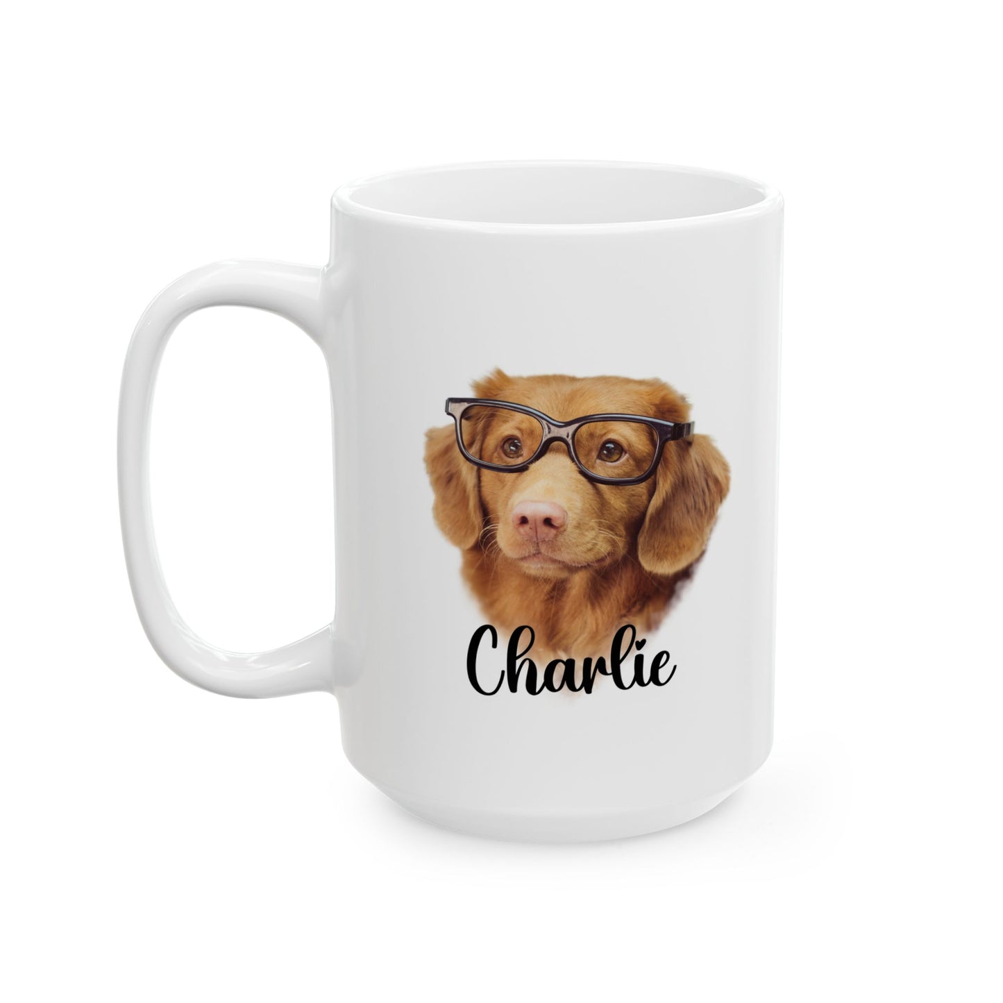 #1004 Personalized dog mug with name and picture – Funny & Custom Coffee Cup/Mug with Name or Quote | 11oz & 15oz