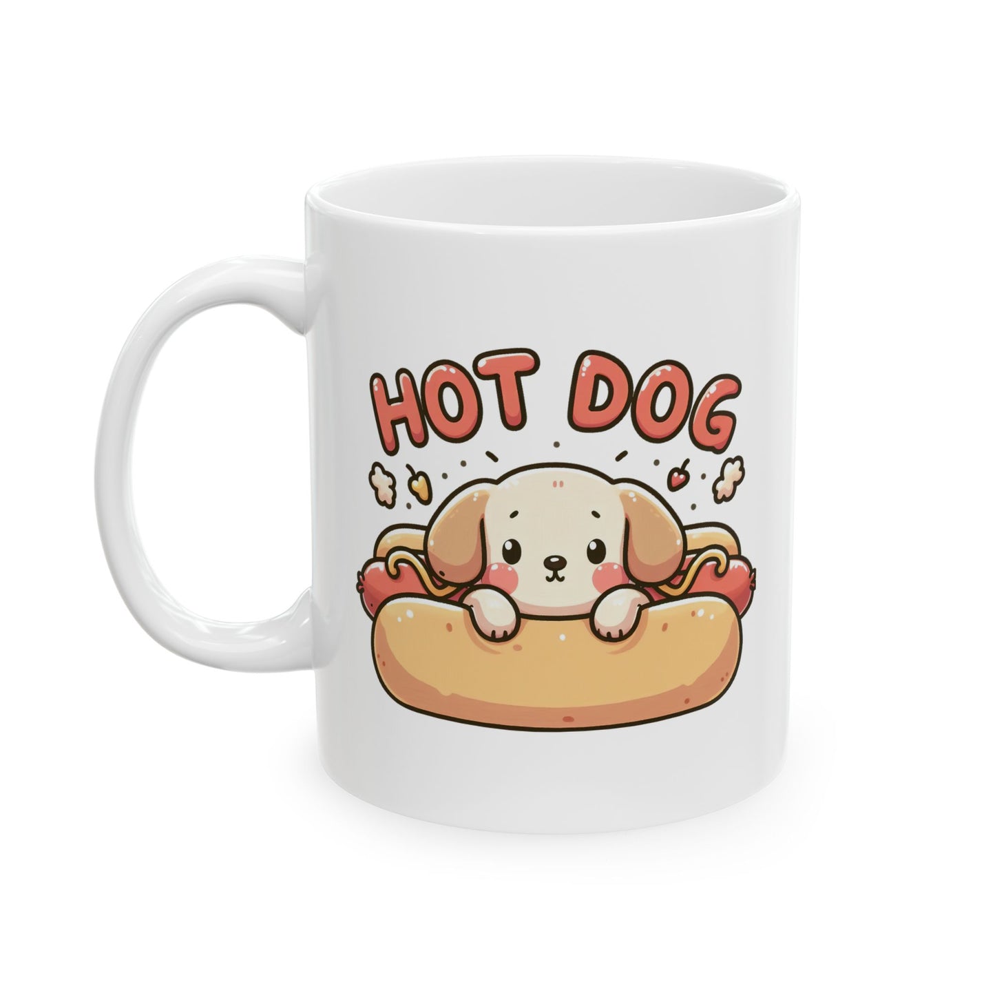 #73 Hot dog - Funny Animals Quotes Mug for Everyday Use | 11oz & 15oz Coffee Cup