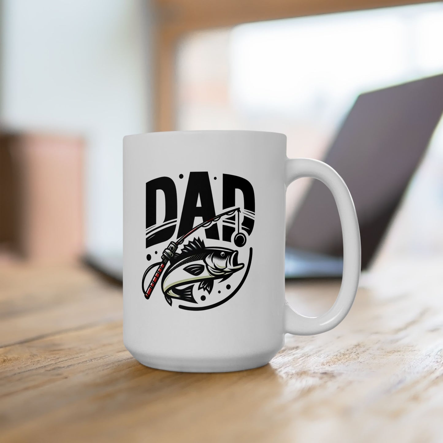 #4 Dad Fishing - Funny Mug for Everyday Use | 11oz & 15oz Coffee Cup