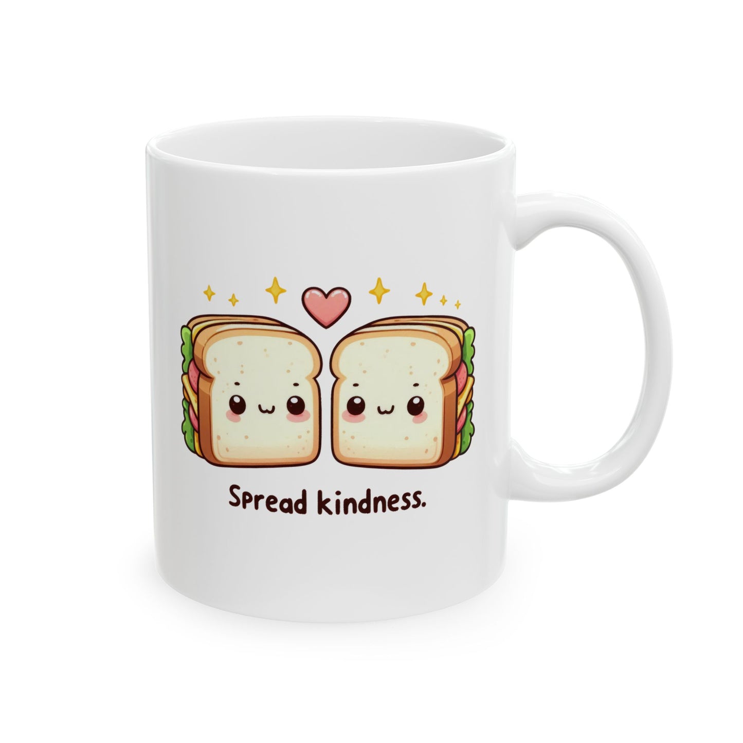 #222 Spread kindness - Kawaii Motivation & Positivity Mug, Cute & Uplifting Gift | 11oz & 15oz Coffee Cup