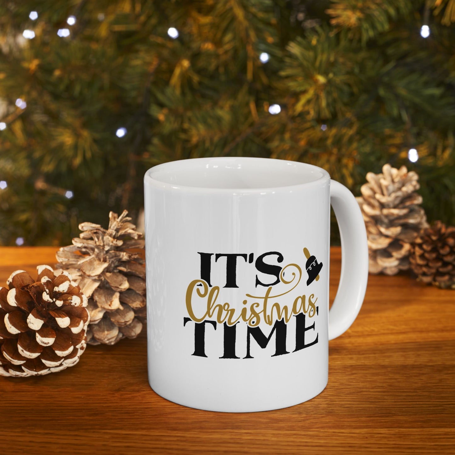 #185 It's Christmas Time - Funny Holiday & Festive Christmas Mug, Perfect Gift | 11oz & 15oz Coffee Cup