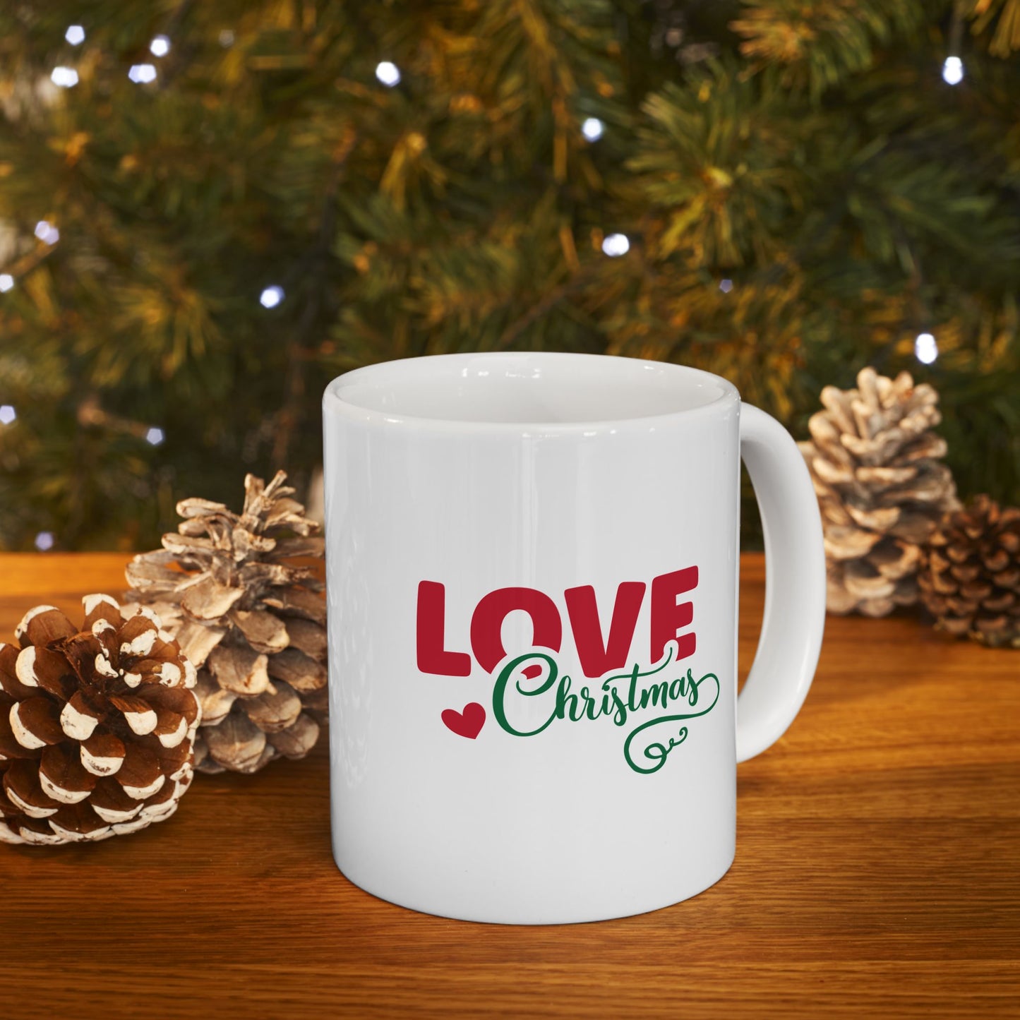 #191 Love Christmas - Funny Holiday & Festive Christmas Mug, Perfect Gift | 11oz & 15oz Coffee Cup