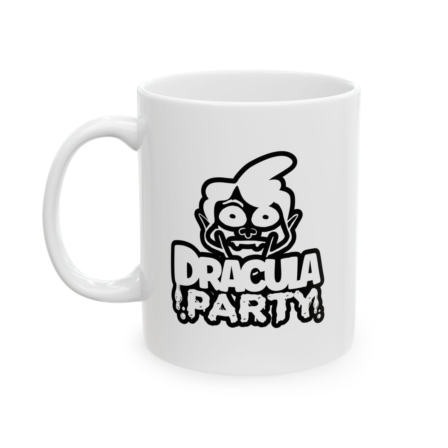 #116 Dracula party – Spooky & Funny Halloween Mug | 11oz & 15oz Coffee Cup