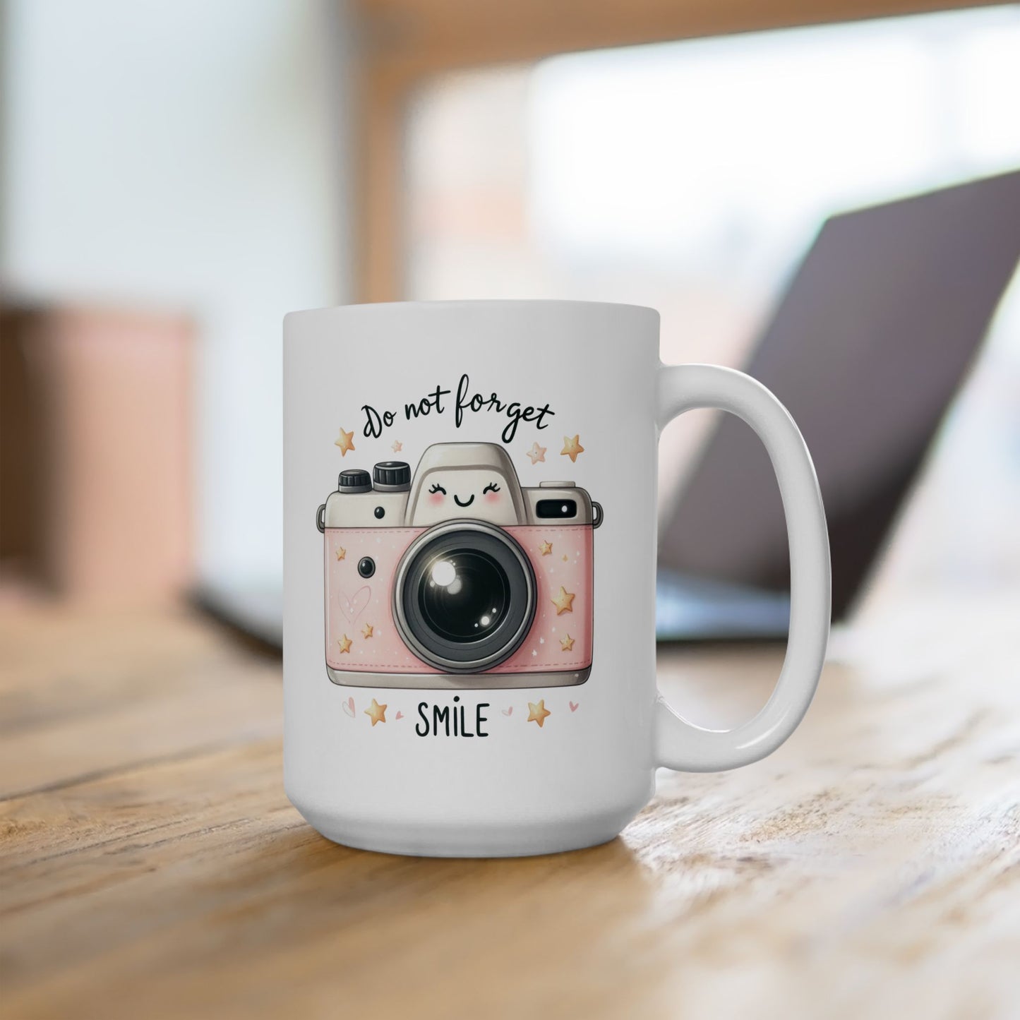 #229 Do Not Forget Smile - Kawaii Motivation & Positivity Mug, Cute & Uplifting Gift | 11oz & 15oz Coffee Cup