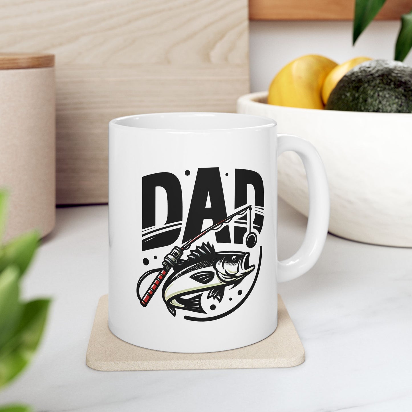 #4 Dad Fishing - Funny Mug for Everyday Use | 11oz & 15oz Coffee Cup