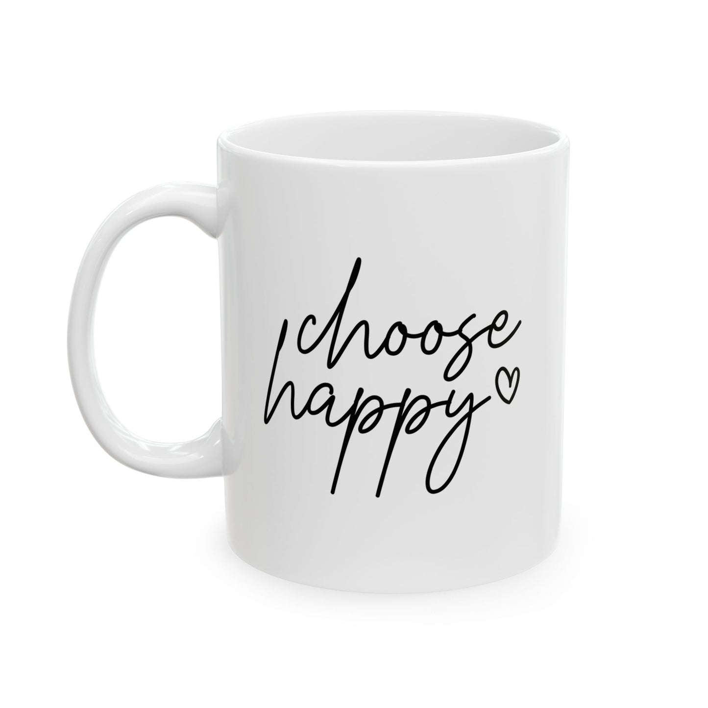 #253 Choose happy - Motivation & Positivity Mug, Cute & Uplifting Gift | 11oz & 15oz Coffee Cup