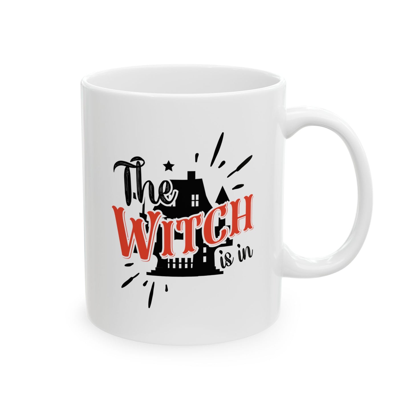 #145 The witch is in – Spooky & Funny Halloween Mug | 11oz & 15oz Coffee Cup