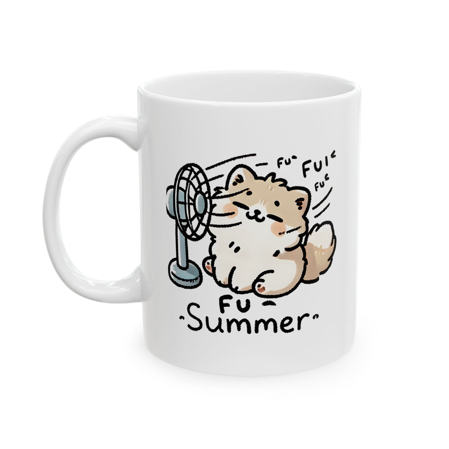 #33 Fu fu fu summer - Funny Cat Lover Mug for Everyday Use | 11oz & 15oz Coffee Cup