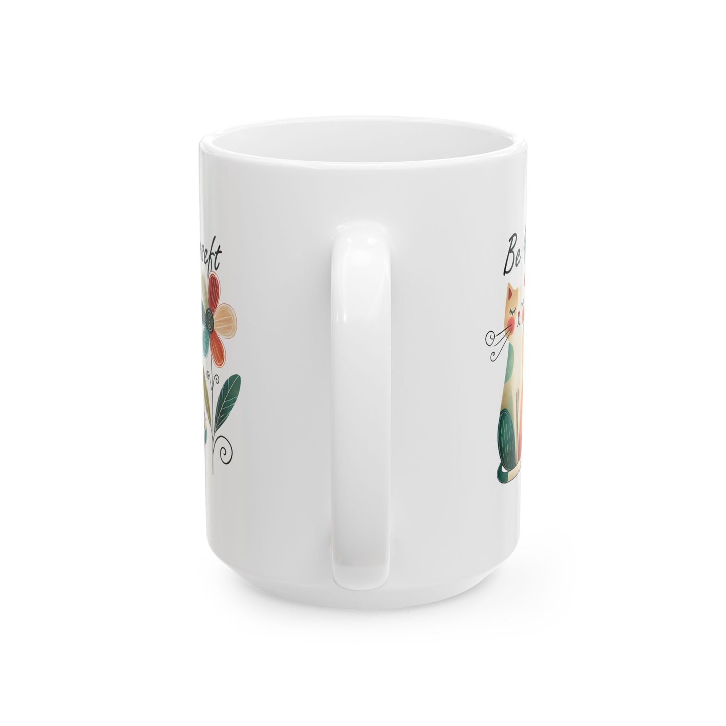 #21 Be yourself - Funny Cat Lover Mug for Everyday Use | 11oz & 15oz Coffee Cup