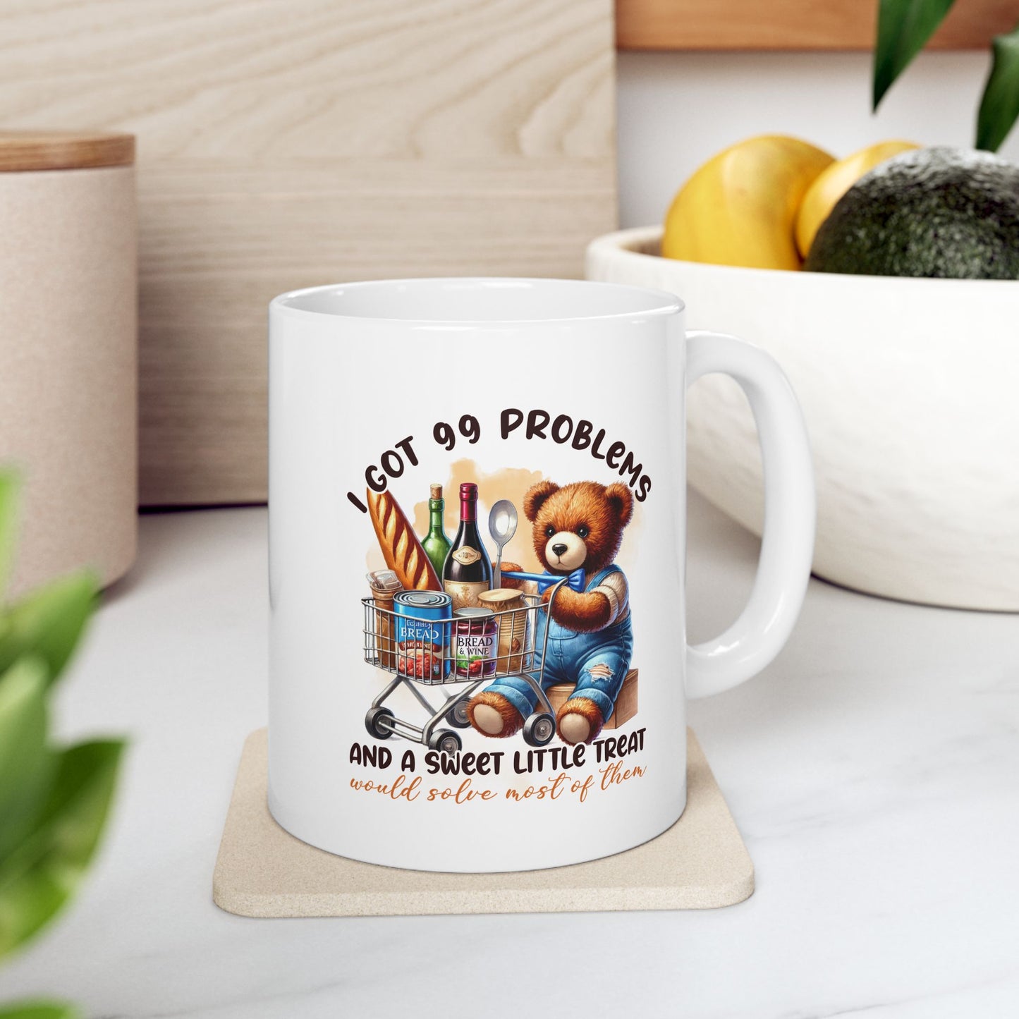 #95 I got 99 problems and a sweet little treat - Funny Sarcastic Mug for Everyday Use | 11oz & 15oz Coffee Cup