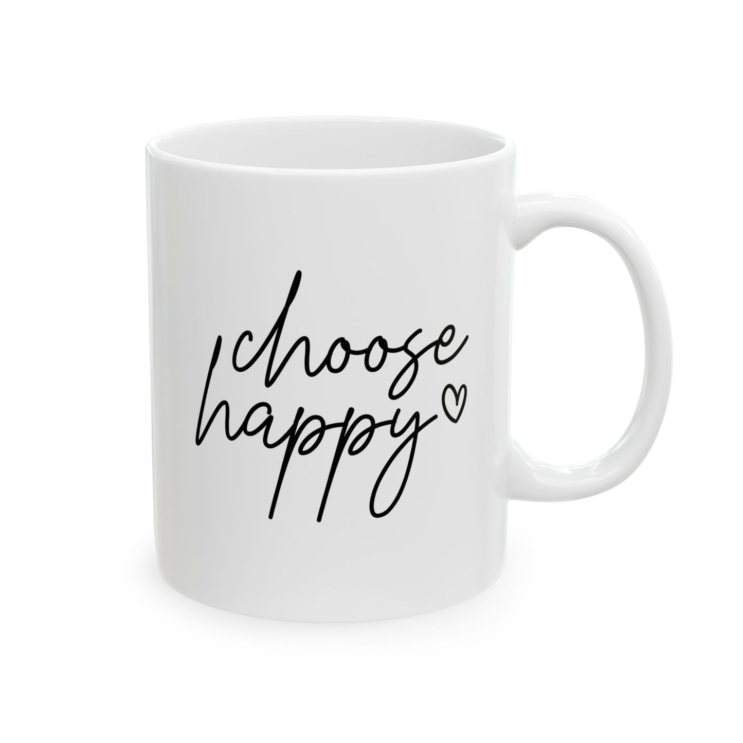 #253 Choose happy - Motivation & Positivity Mug, Cute & Uplifting Gift | 11oz & 15oz Coffee Cup
